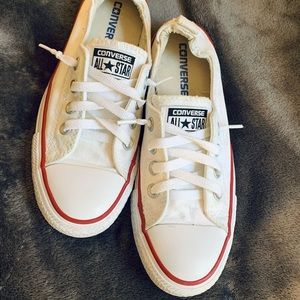 White Converses Size 7